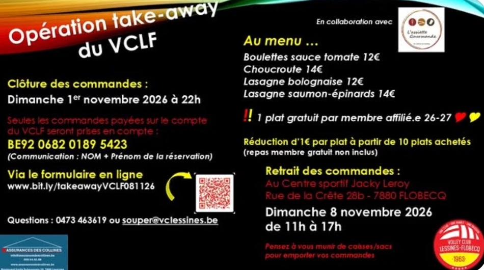 Opération Take-Away du VCLF, dimanche 8 novembre
